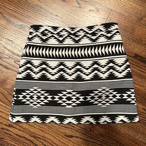 Topshop tribal mini skirt